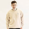 Y Varsity Crew Neck Jumper - Sand