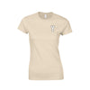 Womens Y Varsity Tee - Sand