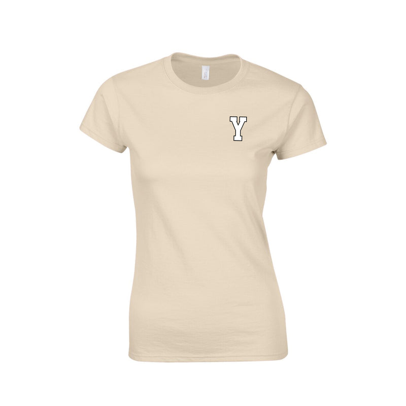 Womens Y Varsity Tee - Sand