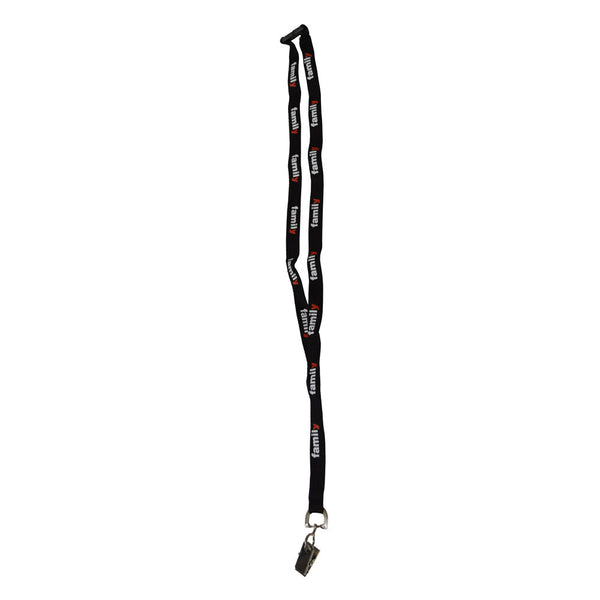 YMCA Black Family Lanyard - Single Unit – YMCA Gear